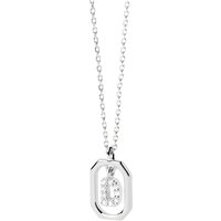 PDPAOLA Silver Mini Letter Necklace - Letter D - Image 2