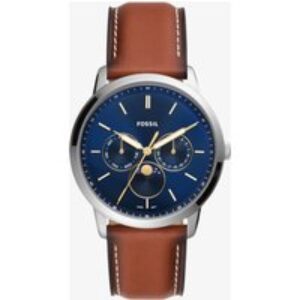 Fossil Mens Neutra Minimalist Blue Dial Chronograph Watch FS5903