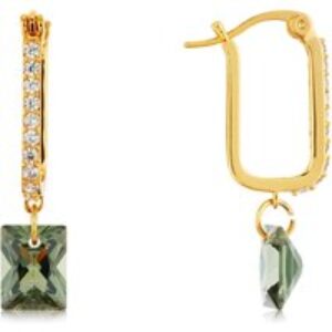 August Woods Gold Tourmaline Crystal Hoop Earring – Gold
