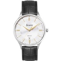 Accurist Males's Accurist Vintage Watch in Silver & Black - Silver - Image 2