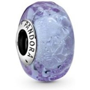 Pandora Wavy Lavender Murano Glass Appeal – Silver