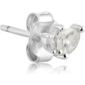 Argento Silver Crystal Petite Unmarried Stud Earrings – Silver