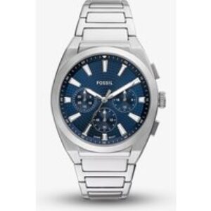 Fossil Mens Everett Blue Chronograph Dial Watch FS6104