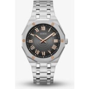 Guess Mens Asset Two Tone Black Dial Watch GW0575G1