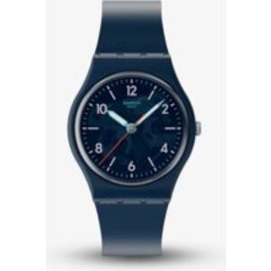 Swatch Essentials Time To Teal Navy Rubber Watch SO28N118