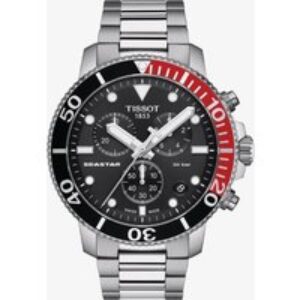Tissot Mens Seastar Black & Red Chronograph Watch T120.417.11.051.01