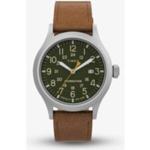 Timex Scout Expedition Brown Leather Strap Watch TW4B23000