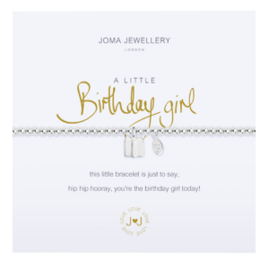 Little Birthday Girl Bracelet in Silver