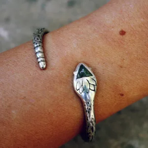 Serpent Cuff in Sterling Silver