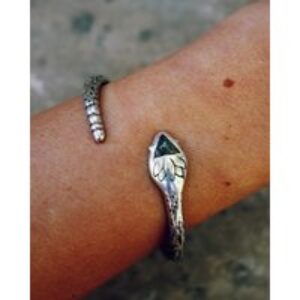Serpent Cuff in Sterling Silver