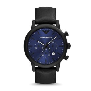Emporio Armani AR11351 Chronograph Black Leather Men’s Watch