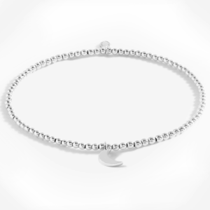 Silver Moon Anklet in Silver