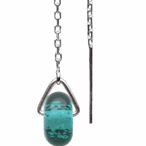 Beach Drop Thread Earrings in Silver