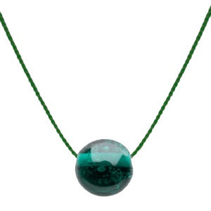 Sand Pebble Silk Necklace in Multi