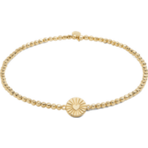 Heart Anklet in Gold