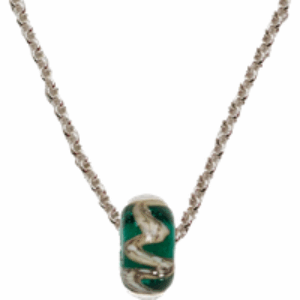 Cornish Coast Morva Necklace in Silver & Teal