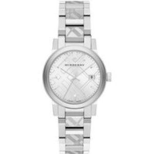 Burberry BU9144 Silver Check Stamped Dial Women’s Watch