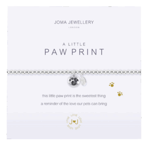 Little Paw Print Bracelet in Silver