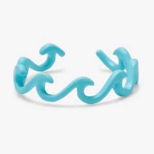 Enamel Delicate Wave Toe Ring in Turquoise