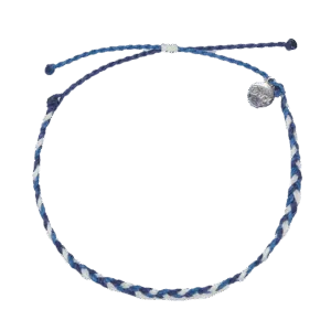 WSL Mixed Mini Braided Anklet in Blue