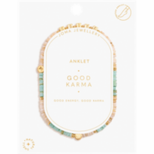 Happy Little Moments Good Karma Anklet in Gold Plating