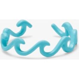 Enamel Delicate Wave Toe Ring in Turquoise