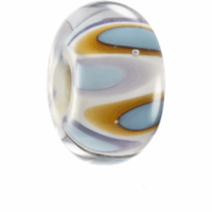 Widemouth Bay Bead in Blue & Yellow