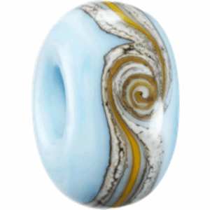 Towan Beach Bead in Blue & Yellow