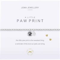 Little Paw Print Bracelet in Silver - Image 2