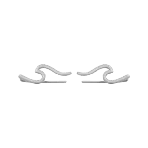 Wave Climber Earrings in Silver