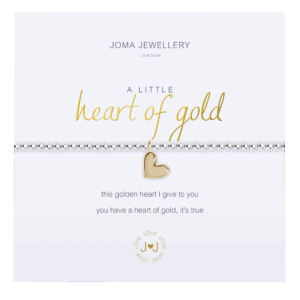 A Little Heart Of Gold Bracelet in Silver