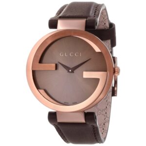 Gucci YA133309 Interlocking G Brown Dial Brown PVD Women’s Watch