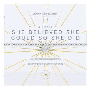 A Little ‘She Believed She Could’ Bracelet in Gold