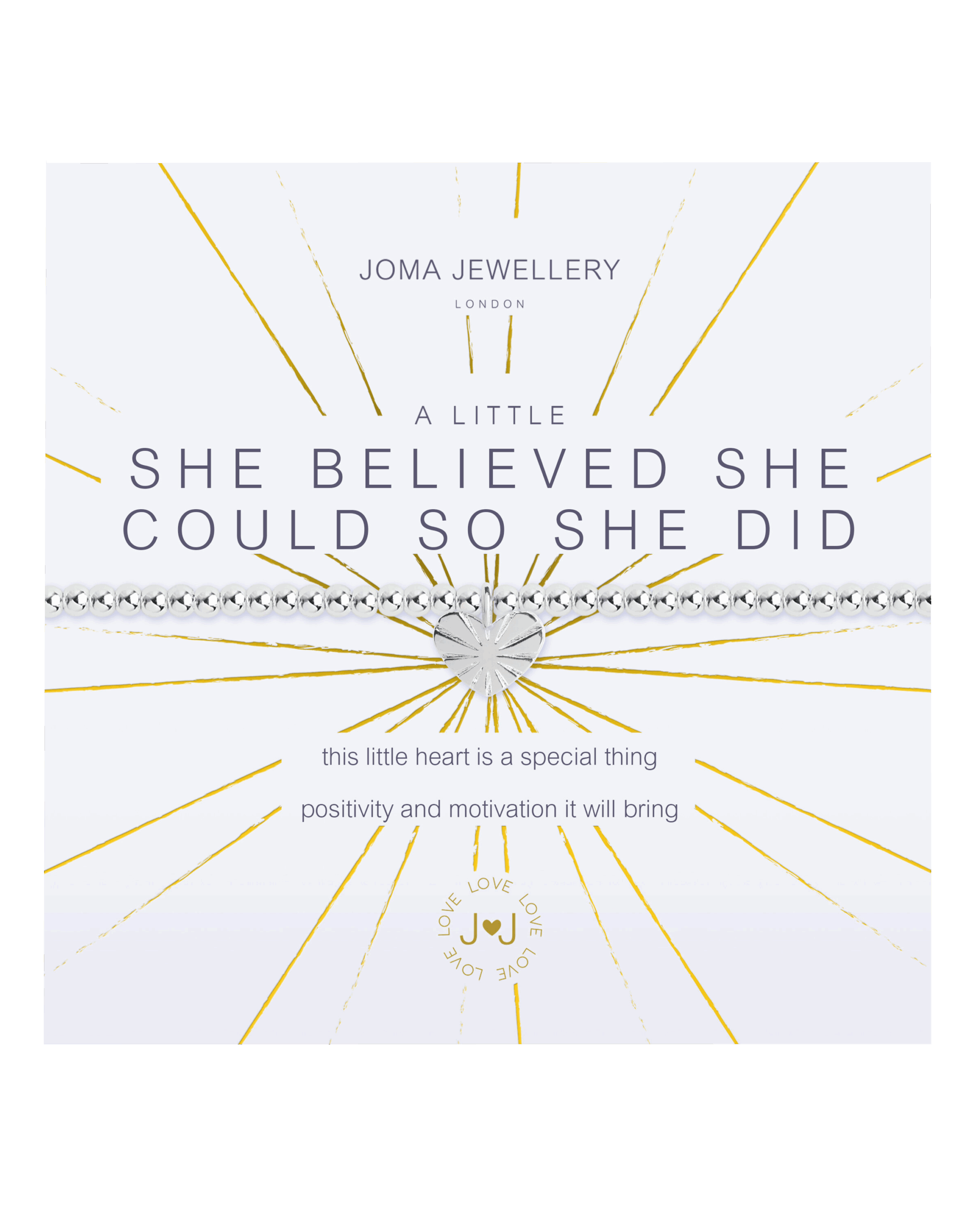A Little 'She Believed She Could' Bracelet in Gold