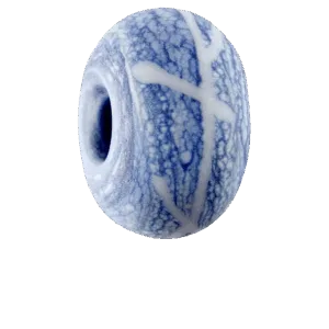Polperro Bead in Blue & White