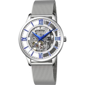 Festina F20534/1 Automatic Skeleton Mesh Bracelet Men’s Watch