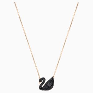 Swarovski 5204134 Necklaces Iconic Swan Rose-Black