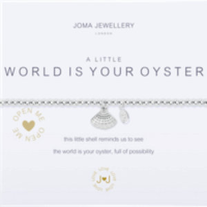 A Little The World Is Your Oyster Bracelet in Silver