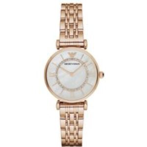 Emporio Armani AR1909 Ladies Watch Rose Gold Pearl