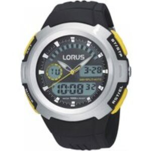 Lorus R2323DX9 Black Silicone Strap Men’s Watch