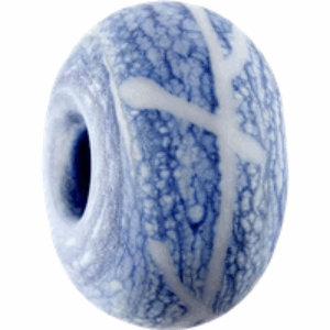 Polperro Bead in Blue & White