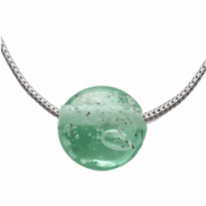 Sand Pebble Silver Necklace in Silver