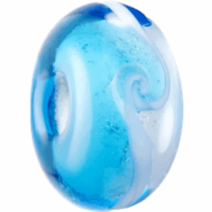 Cornwall County Bead in Blue & White