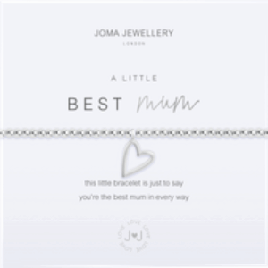 A Little Best Mum Bracelet in Silver