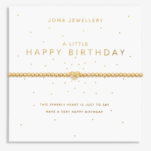 A Little ‘Happy Birthday’ Bracelet in Gold Plating
