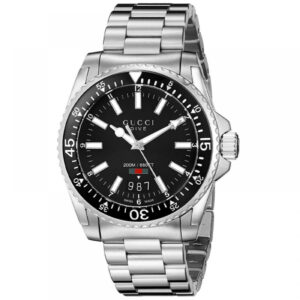 Gucci YA136301 Dive Black Dial Stainless Steel Men’s Watch