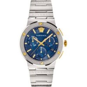 Versace VEZ900221 Blue 43 mm Greca Logo Men’s Watch