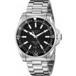 Gucci YA136301 Dive Black Dial Stainless Steel Men’s Watch