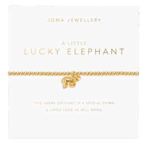 A Little Lucky Elephant Bracelet in Gold