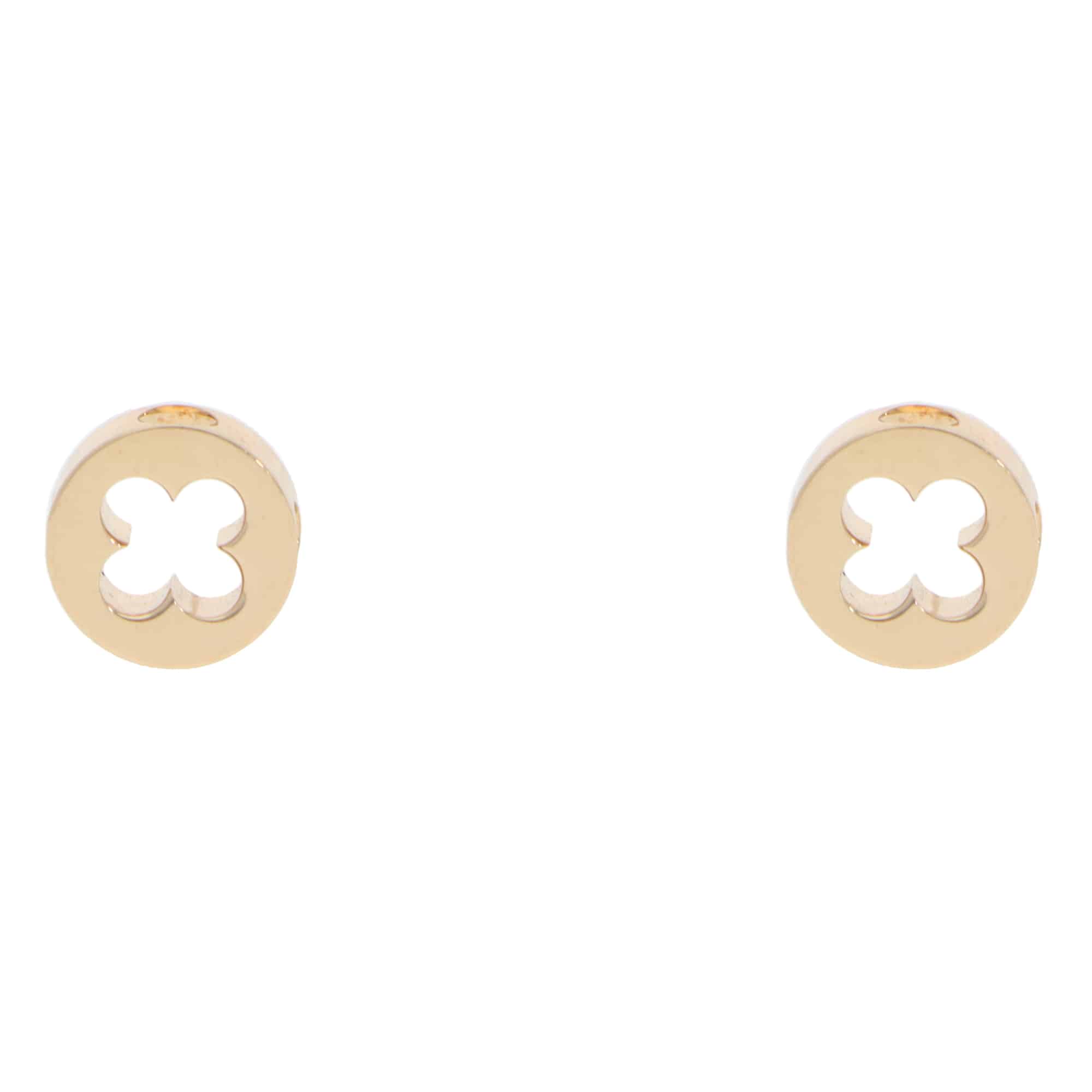 Vintage Louis Vuitton Empreinte Stud Earrings in Yellow Gold